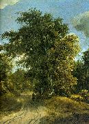 Meindert Hobbema Woodland Road oil painting artist